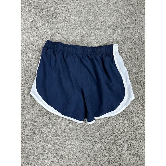 Nike Shorts Womens Medium Tempo Dri-Fit Running Blue White Lined Athletic * - Picture 11 of 15